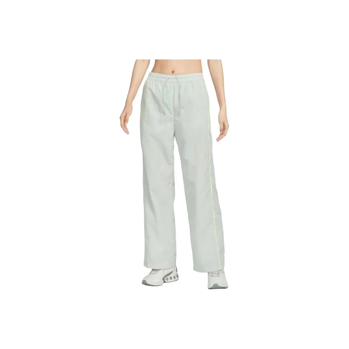 Nike Вязаные тренировочные штаны женские светло-серые