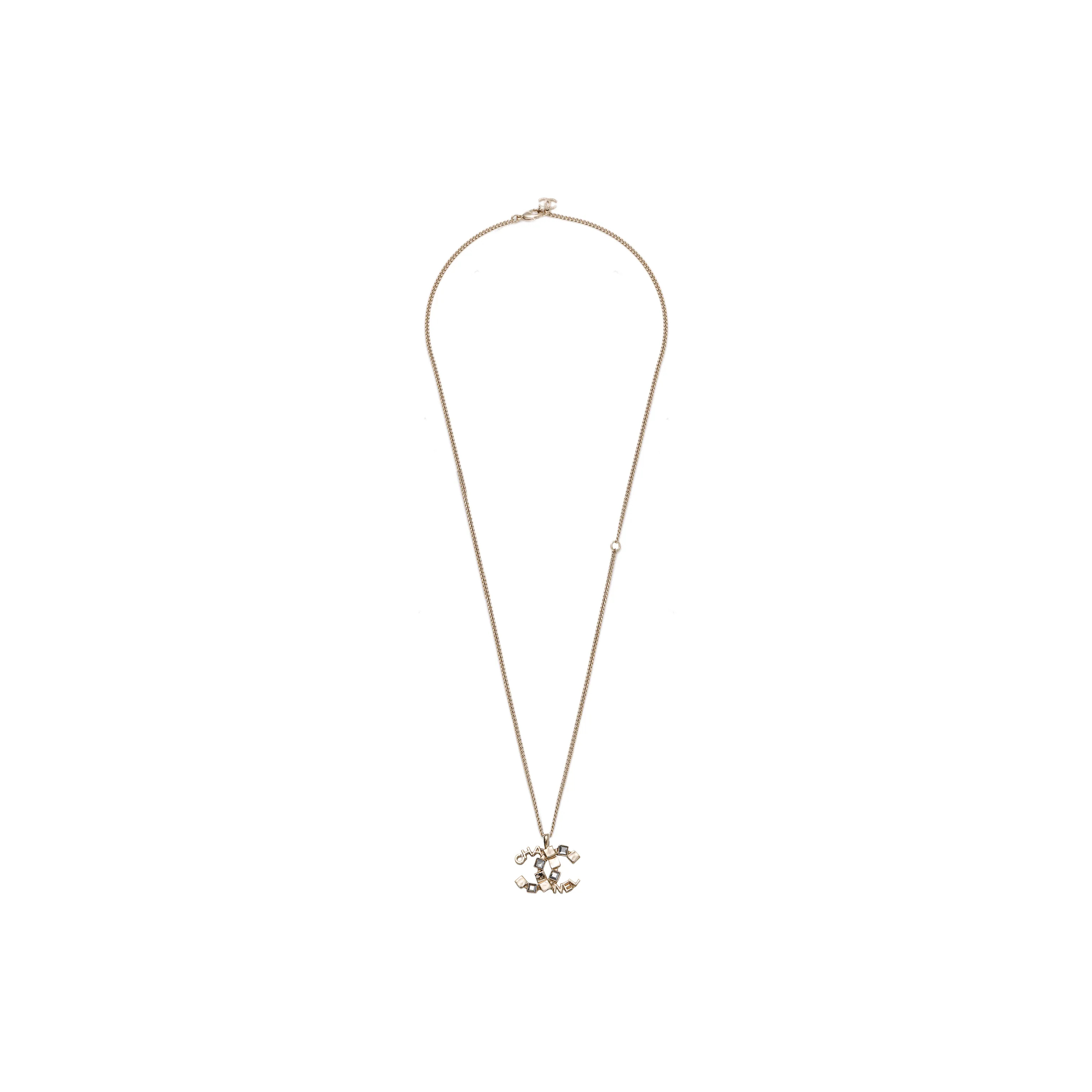 CHANEL Copper Necklaces Unisex Gold