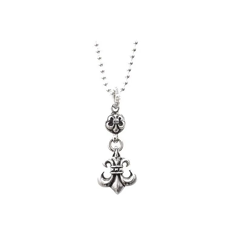Chrome Hearts 925 Sterling Silver Necklaces Unisex Silver