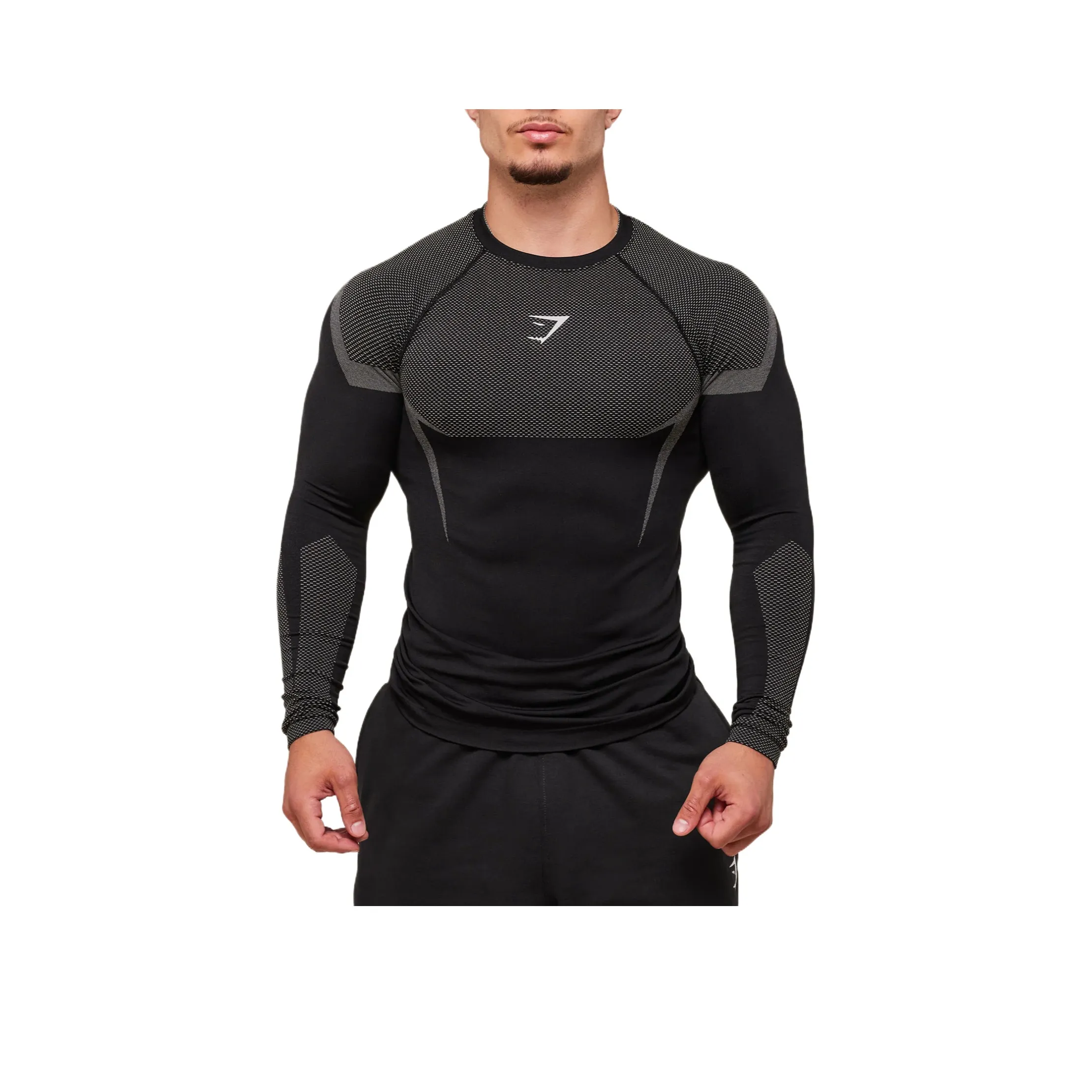 GYMSHARK Черные Мужские T-рубашки