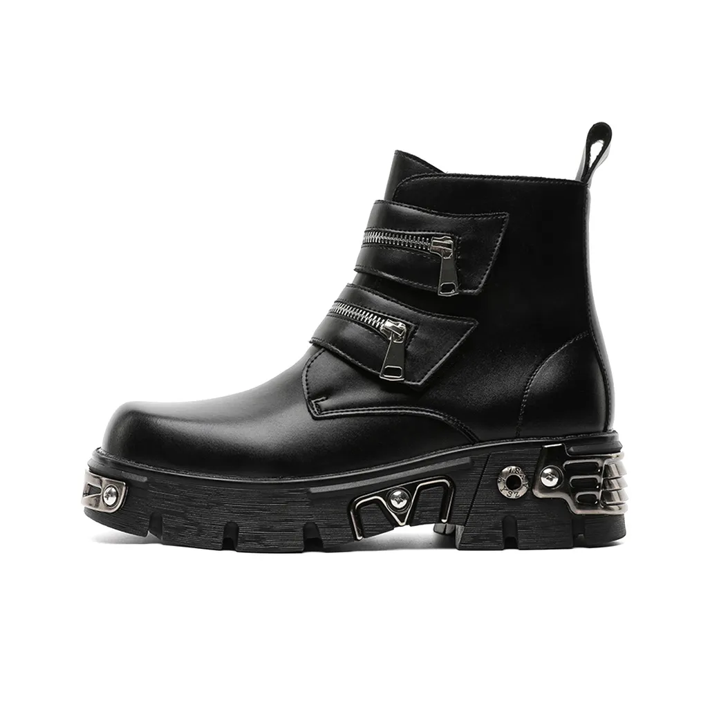 Summer Tour Короткий Martin Boot 5 см Мужской Черный