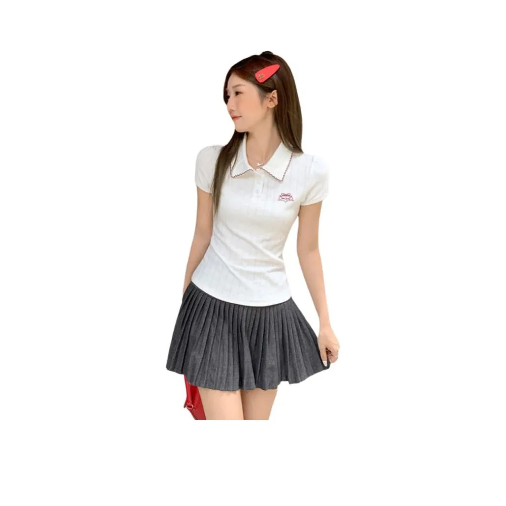 Белое женское поло