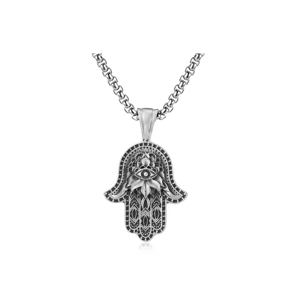 EVBEA Титановая сталь Олово Ожерелья Унисекс