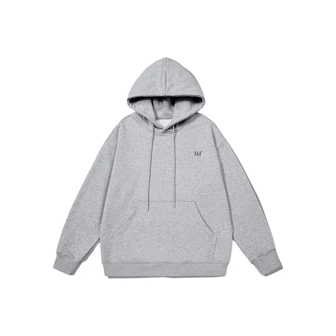 361° Хлопок LIKE Средний вересковый серый Унисекс Толстовки