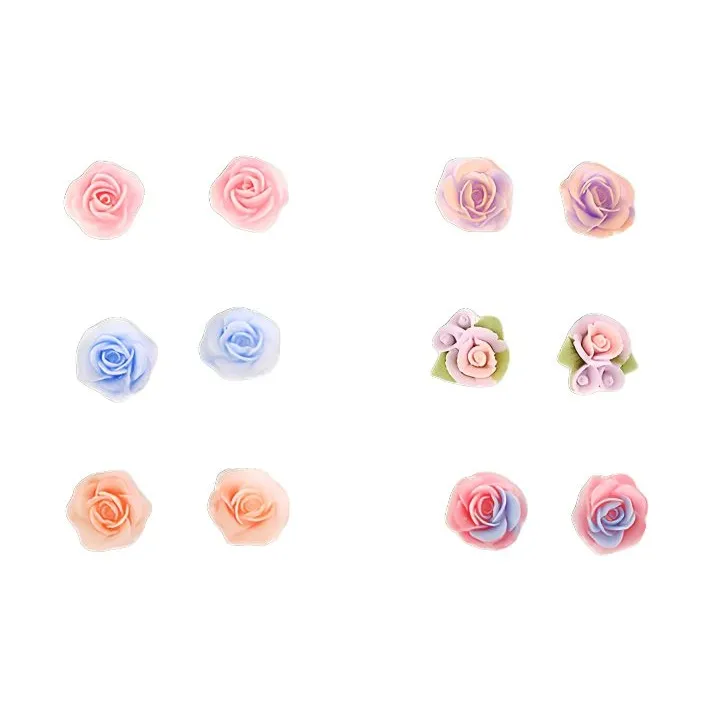 LINGJIE Пластик Серьги-гвоздики Унисекс