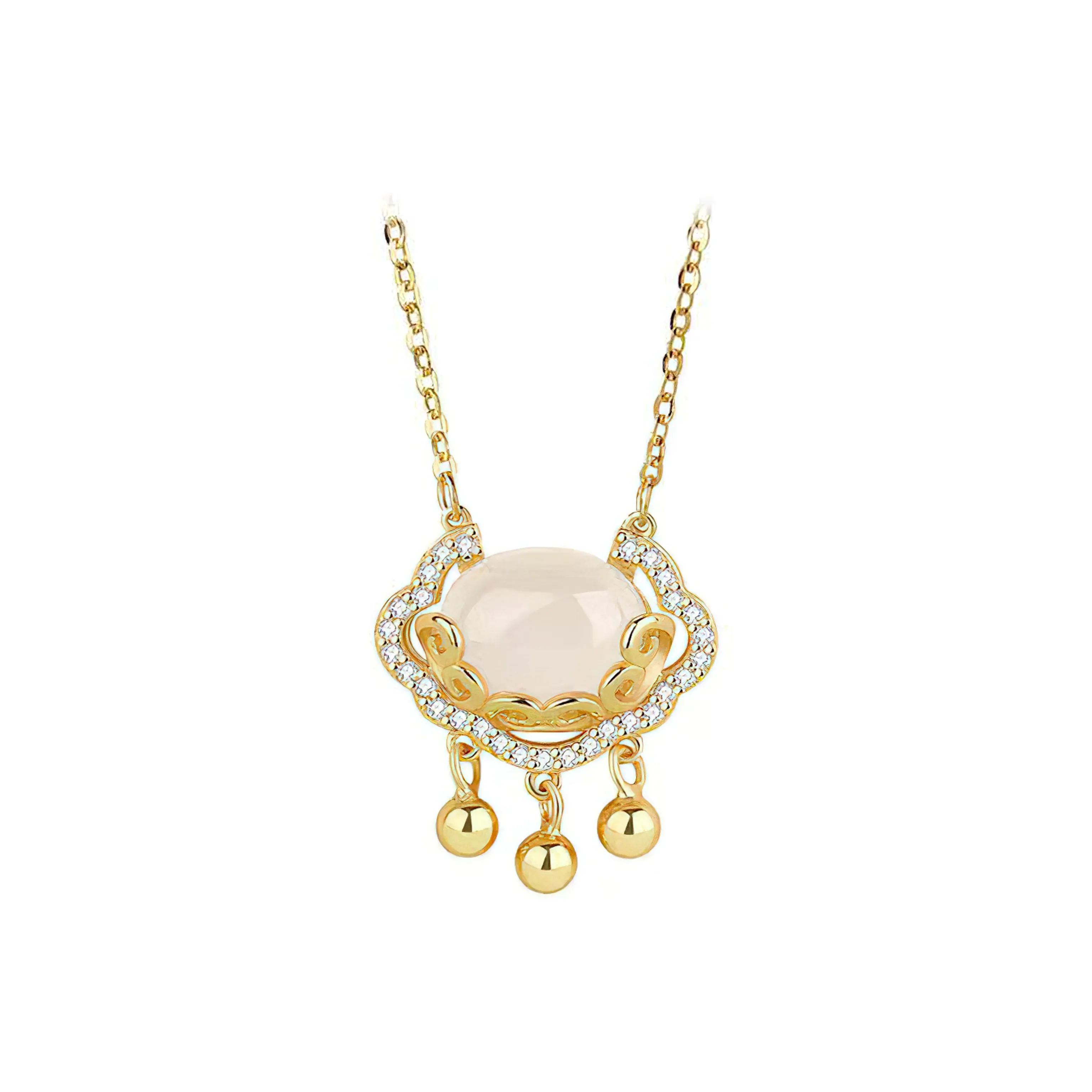 LINGTINGHUAKAI Стекло Кошачий глаз Ожерелья Женские