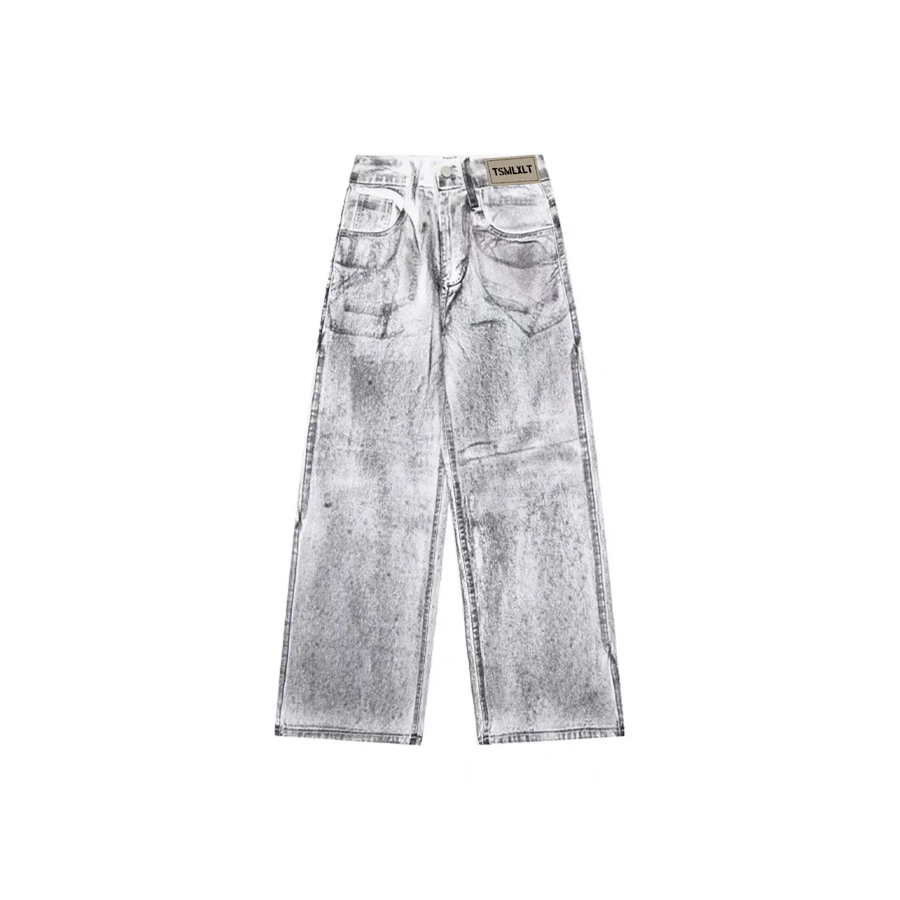 TSMLXLT Белые унисекс джинсы