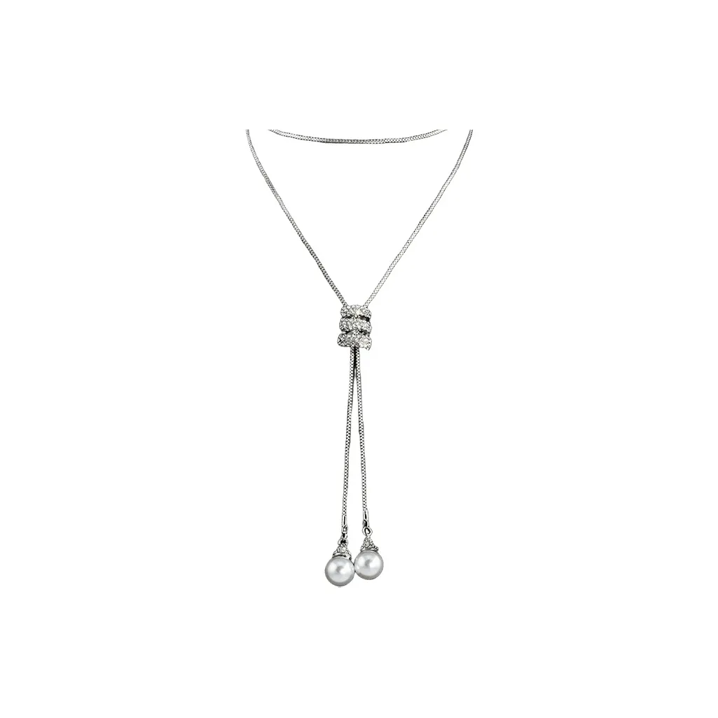 KING OF BLING Сплав Циркон Искусственная жемчужина Ожерелья Унисекс