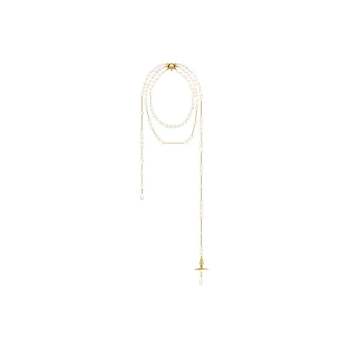 Vivienne Westwood Wrap-around Pearl Necklace