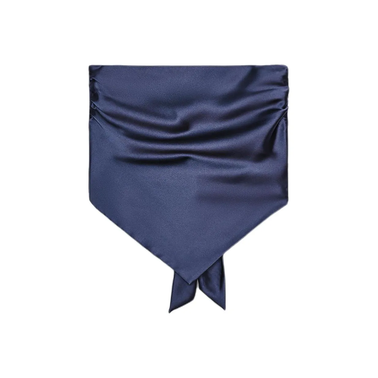 ZARA Полночный синий Женские топы без бретелек