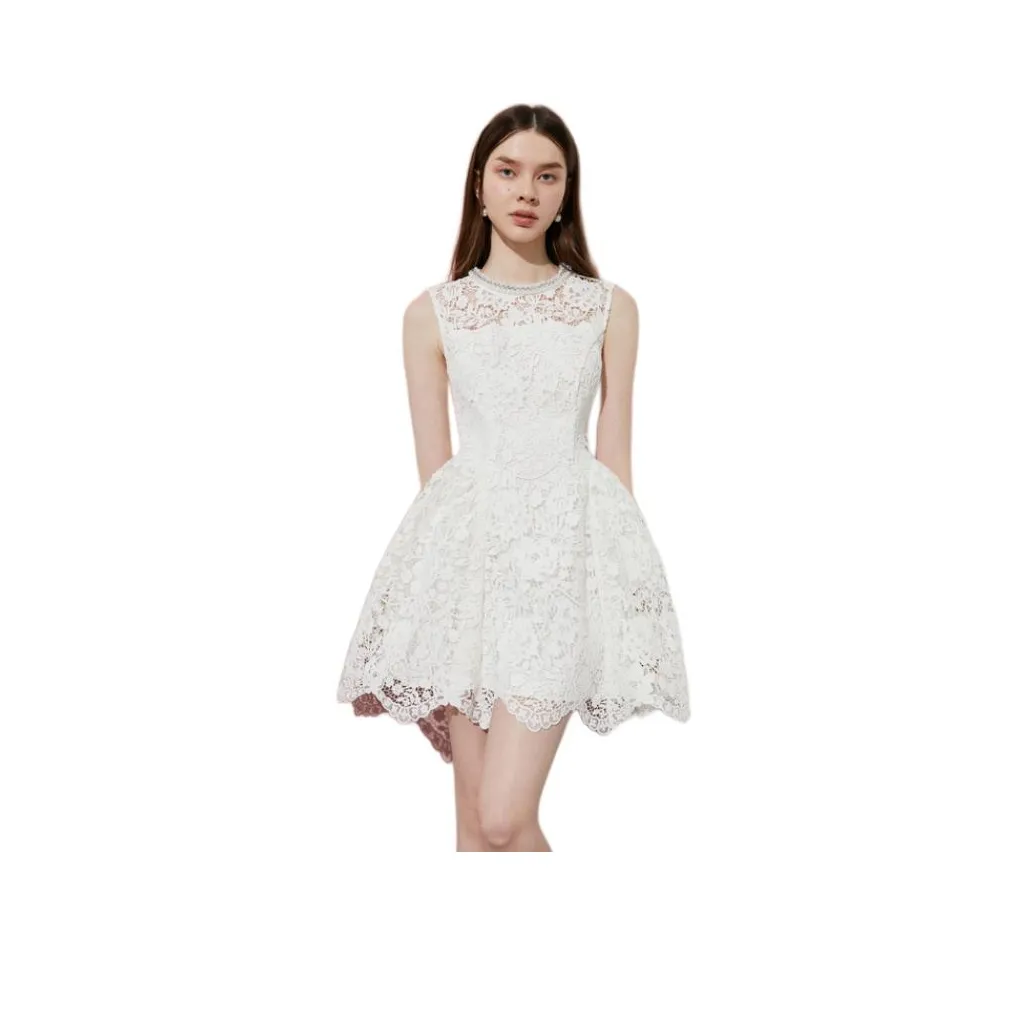 DPLAY Модные белые женские платья без рукавов