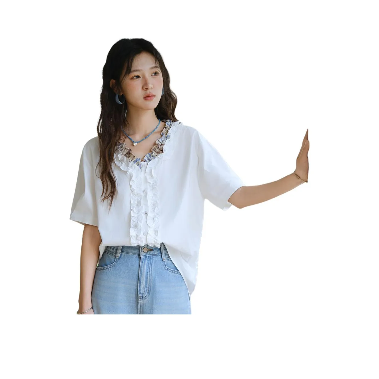 MISHOW Белые Женские Рубашки