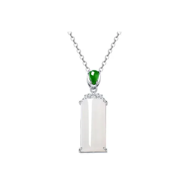 Chongqing Gold Store Chalcedony Jade Necklaces Unisex