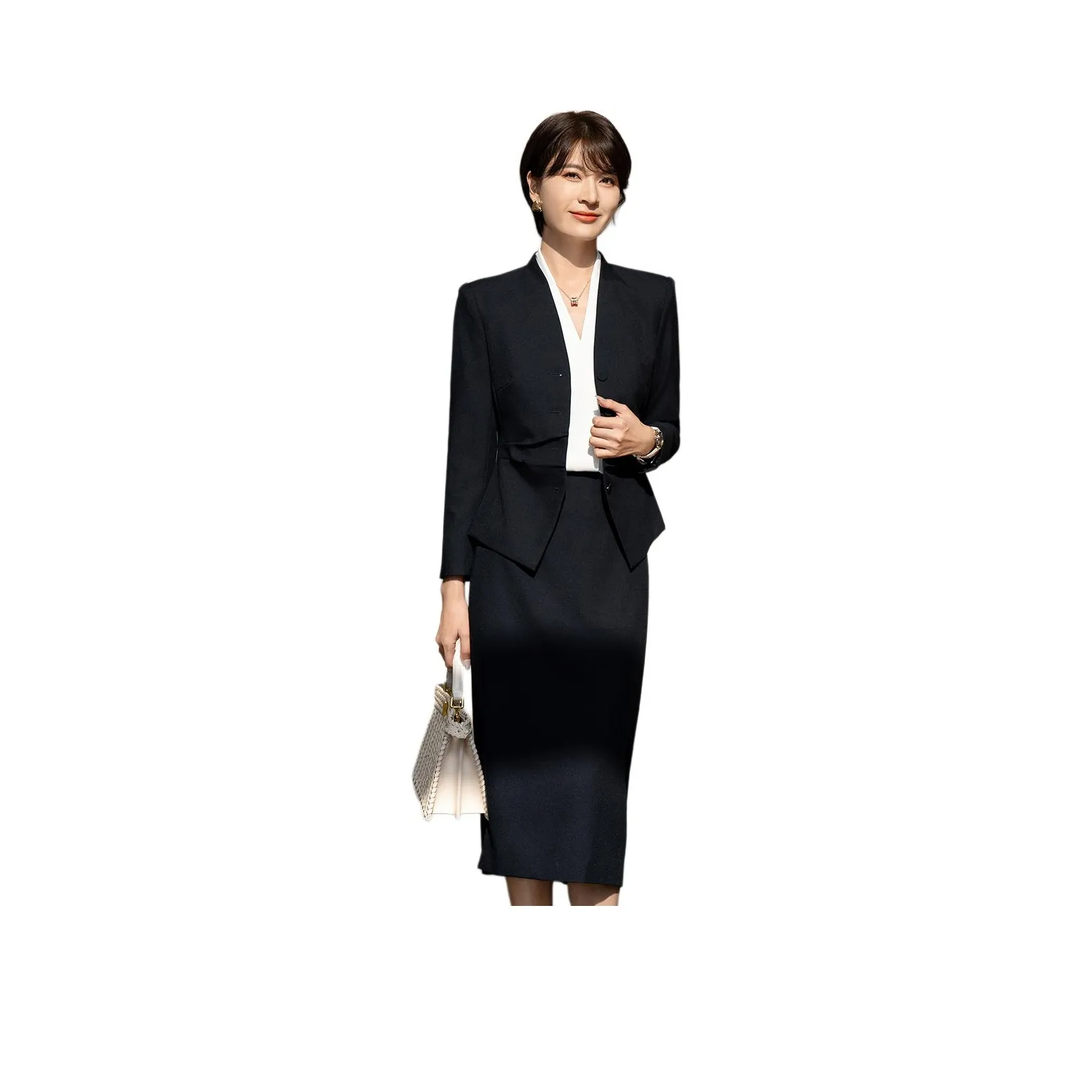 ONE SHALLOW Городской CHIC Позиционирование стиля Бизнес Костюм Женские