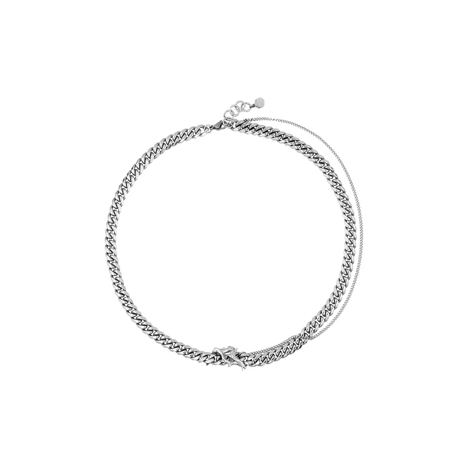 Растворение Титановая сталь Ожерелья Унисекс