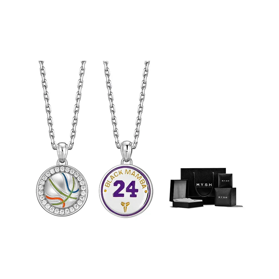 MYSH Necklaces Men's Glow In The Dark Size 24 Basketball Necklace