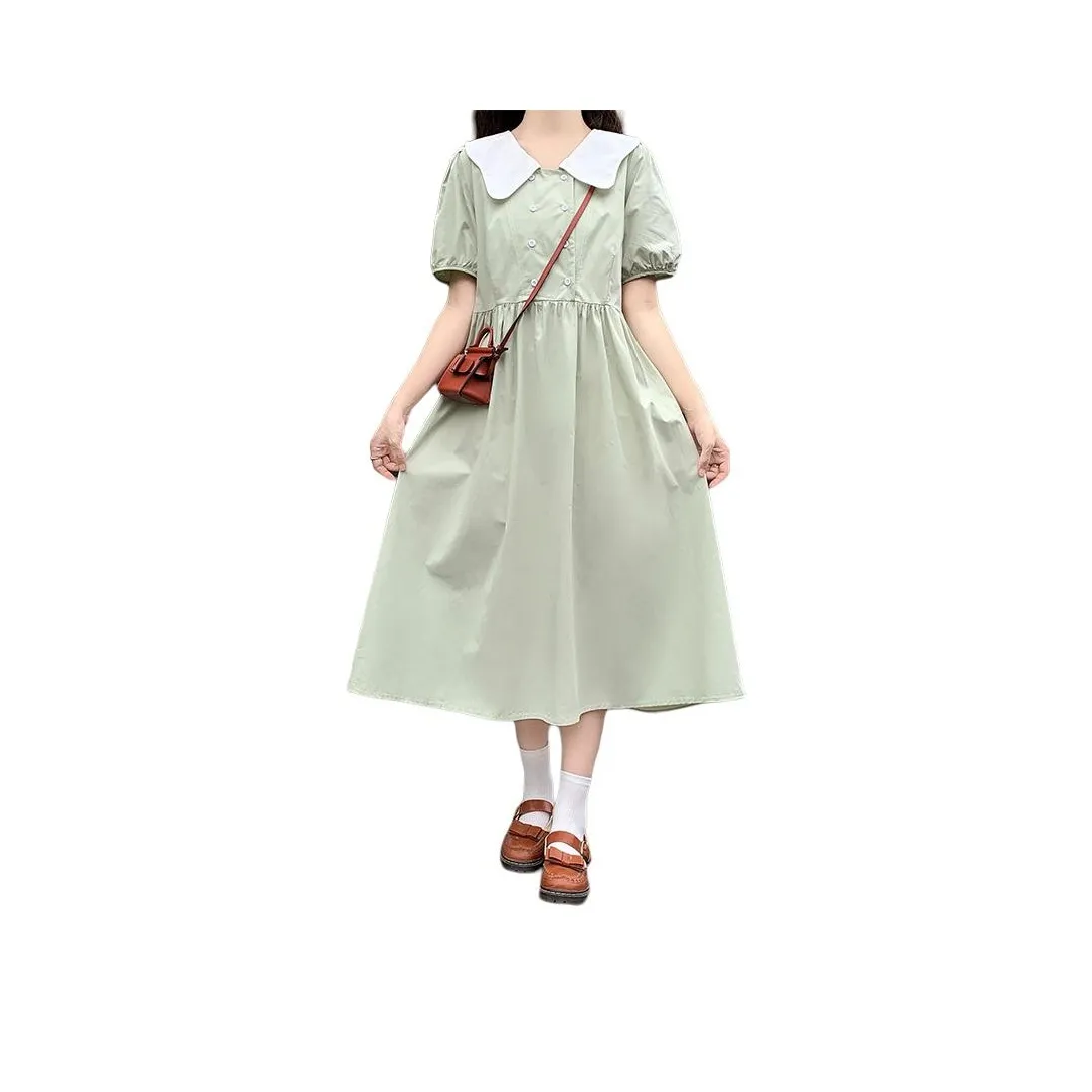Mu Qingqing Short Sleeved Dress Women's