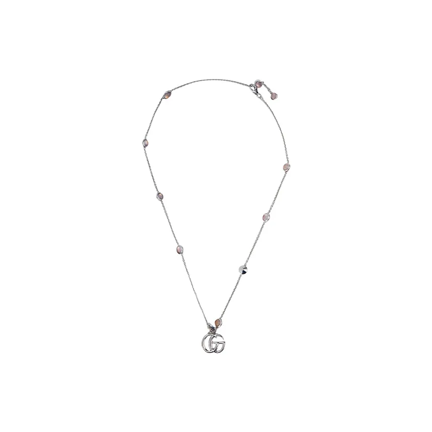 GUCCI Double G Mother Of Pearl Necklace