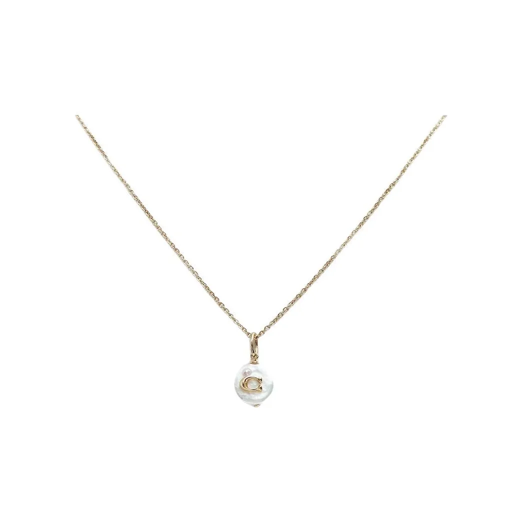 COACH Brass Necklaces Women's Gold