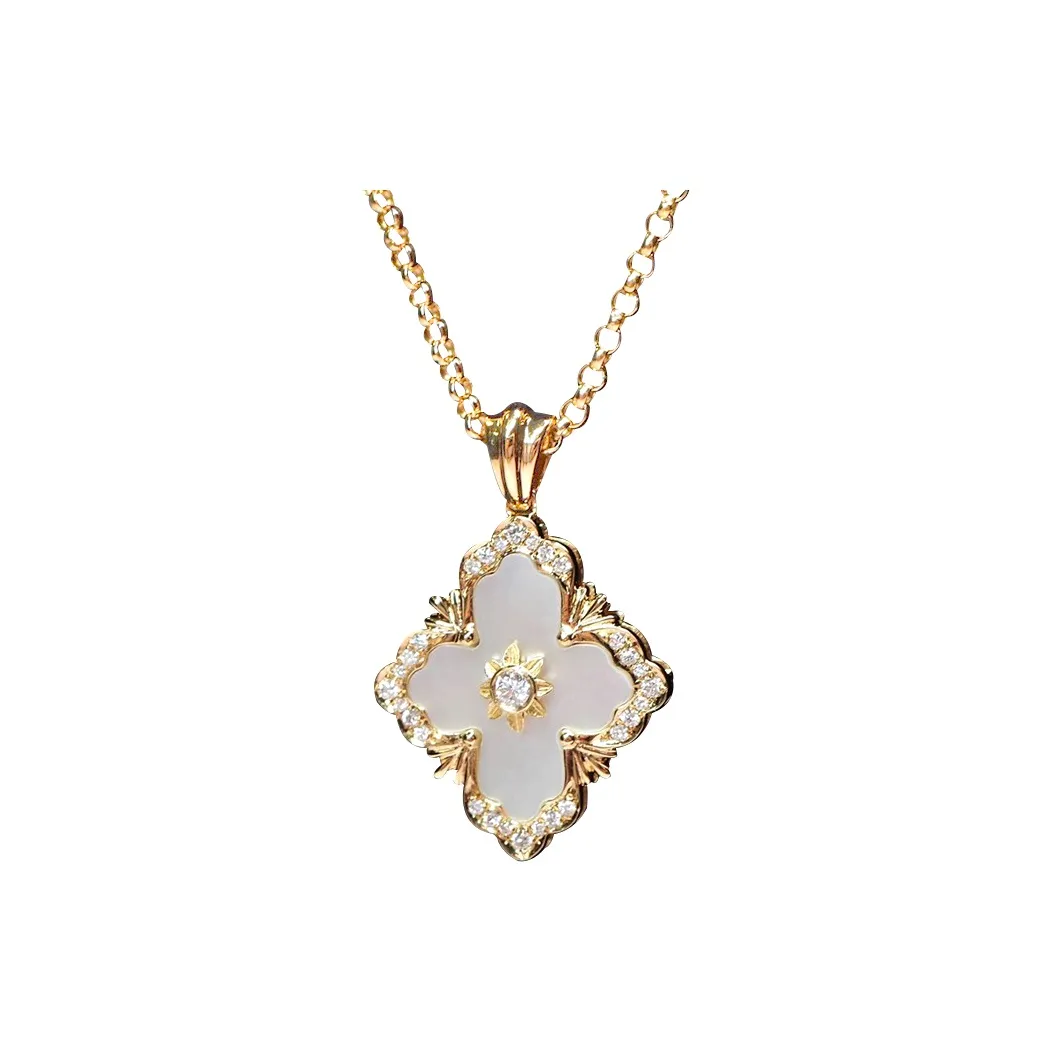 Floating Joy Медный Циркон Жемчужная раковина Ожерелья Женские