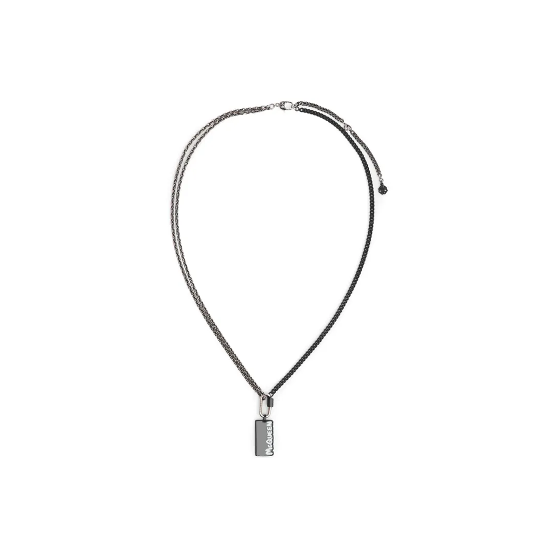 Alexander McQueen Logo Graffiti Necklace
