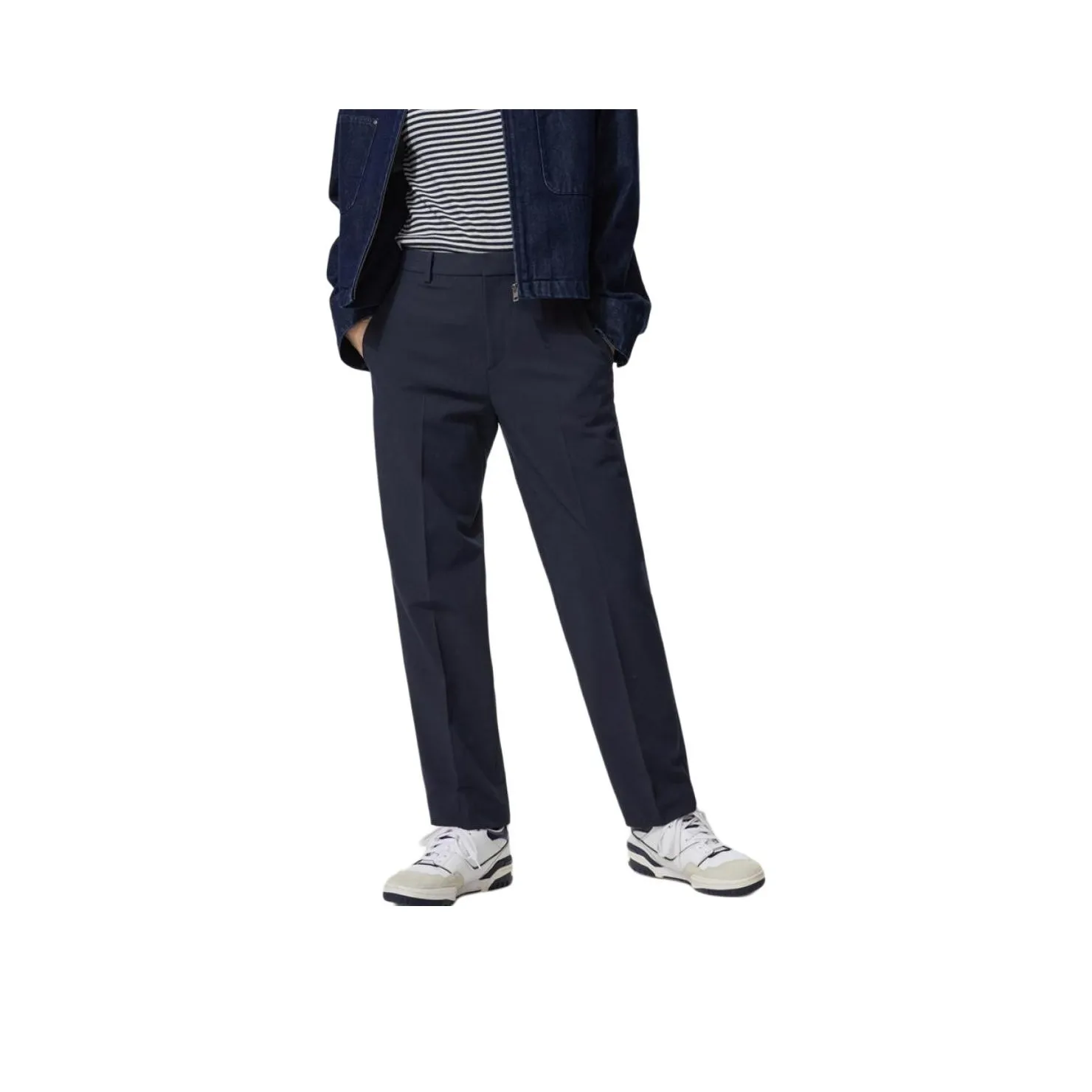 UNIQLO Темно-синие женские костюмные брюки