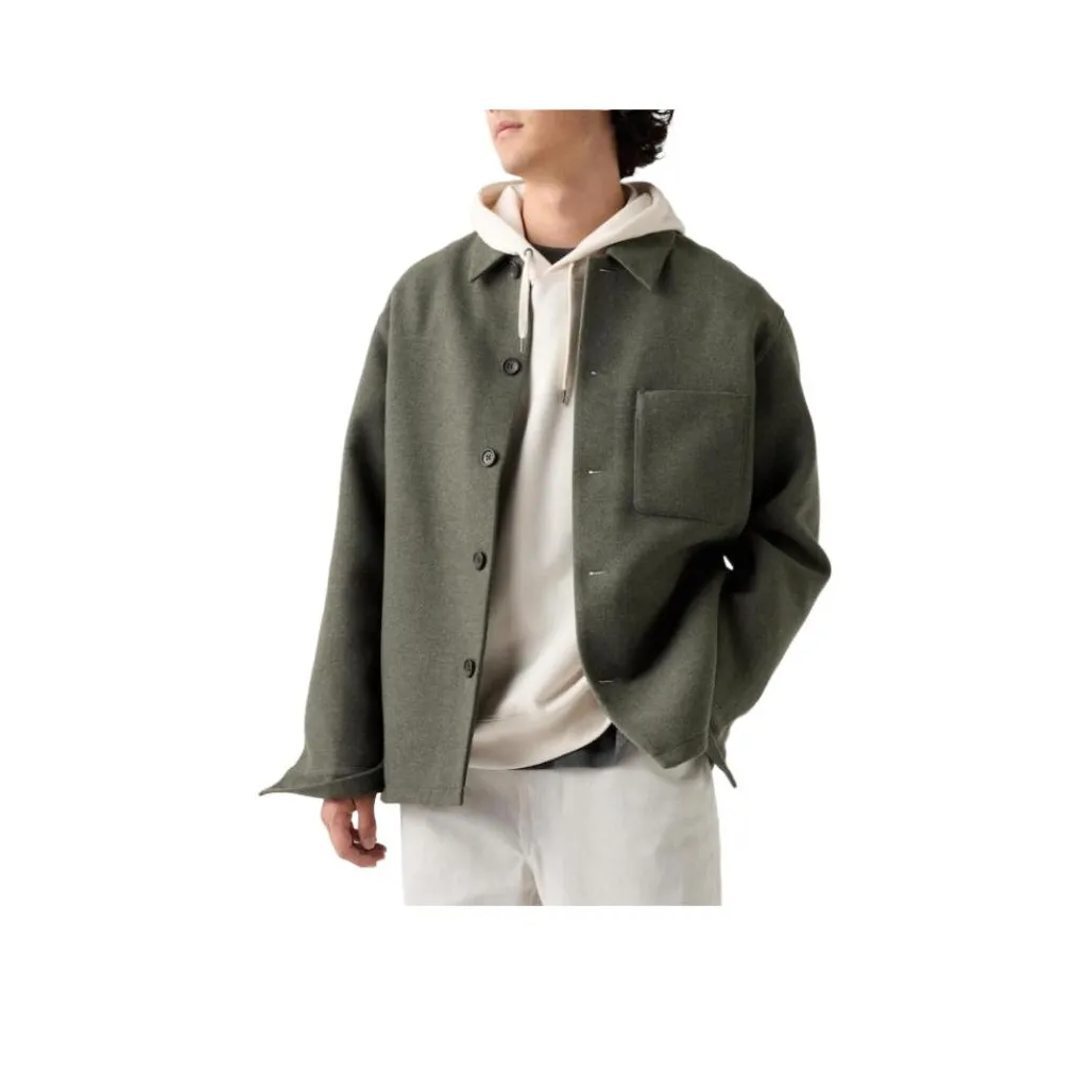 UNIQLO Куртки и Пальто Унисекс Темно-оливковый