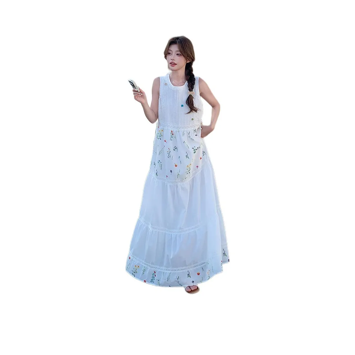 TEME Белые Женские Платья без рукавов