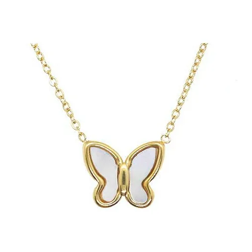 NATURALLYJOJO Жемчужная раковина титановая сталь ожерелья женские золотой