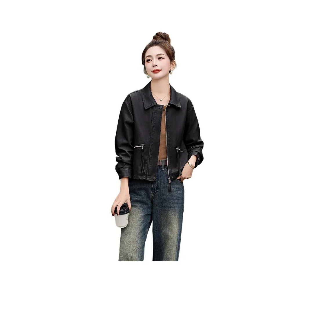 Yi Mengyuan Leather Jacket Women's