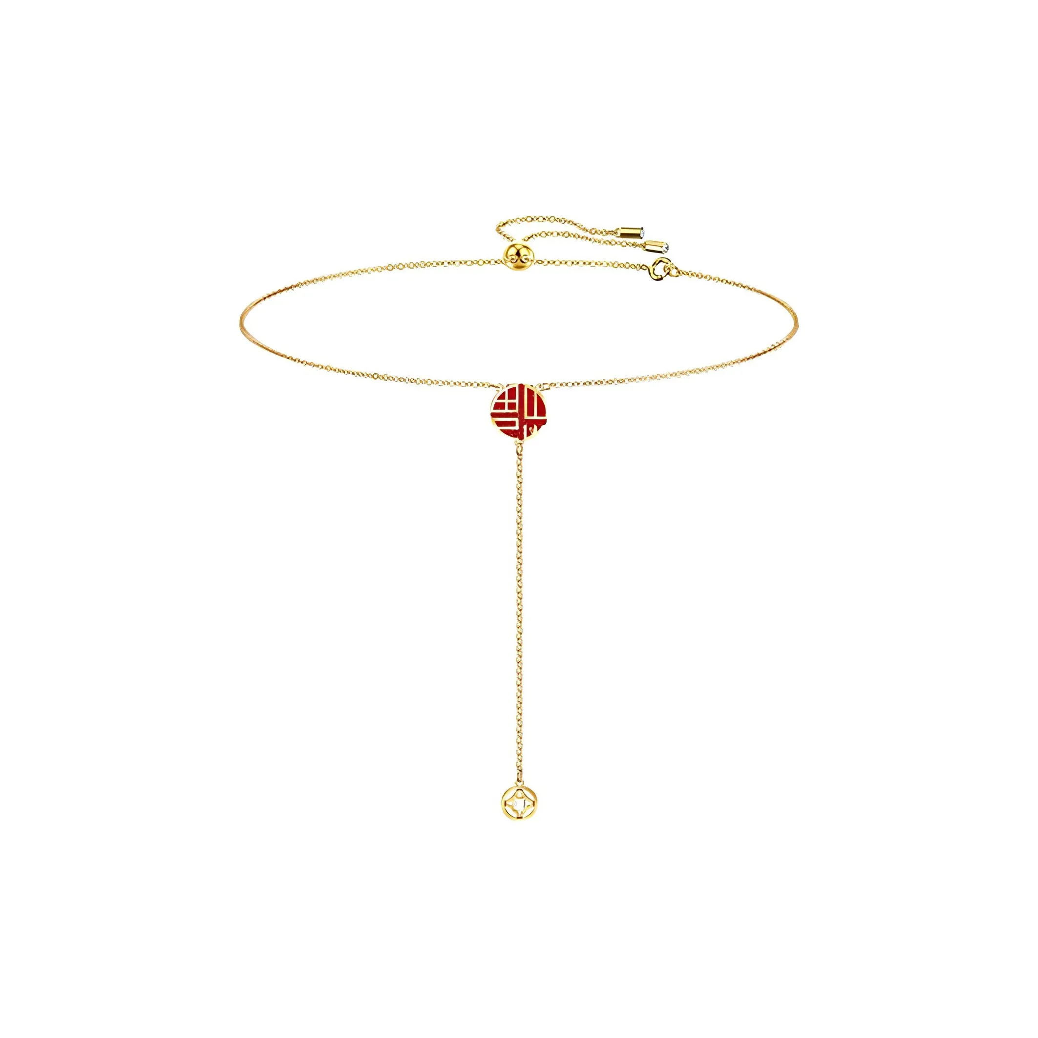 Swarovski Full Blessing Necklaces Women's Gold