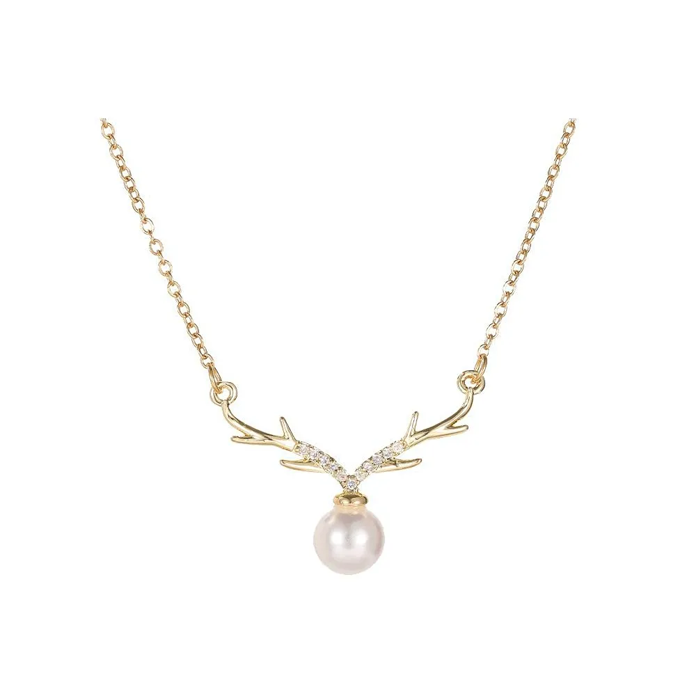 Rhymes Золото-покрытое медное ожерелье для женщин