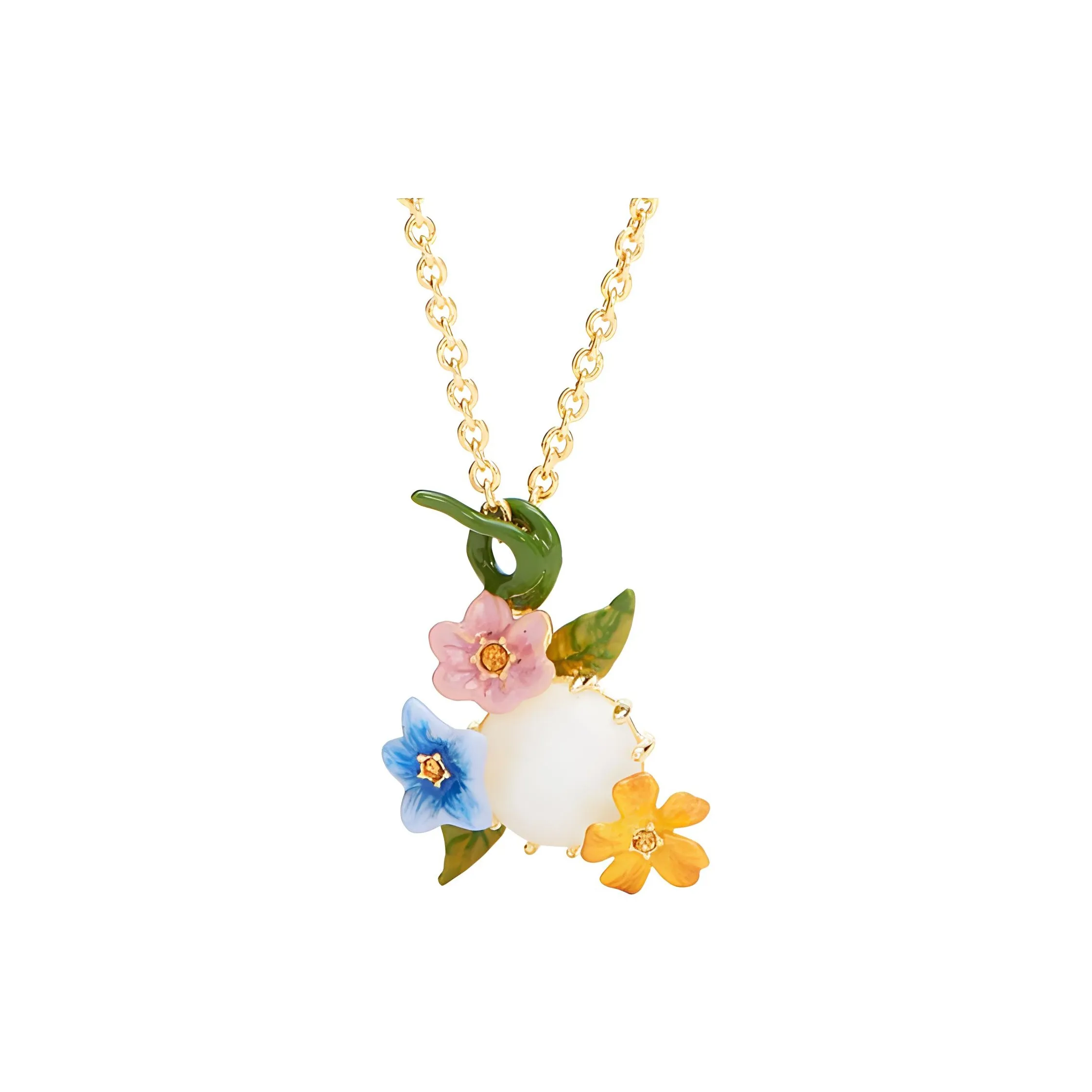 LES NEREIDES Золотой Покрытый Брасс Колье Женские Золотой