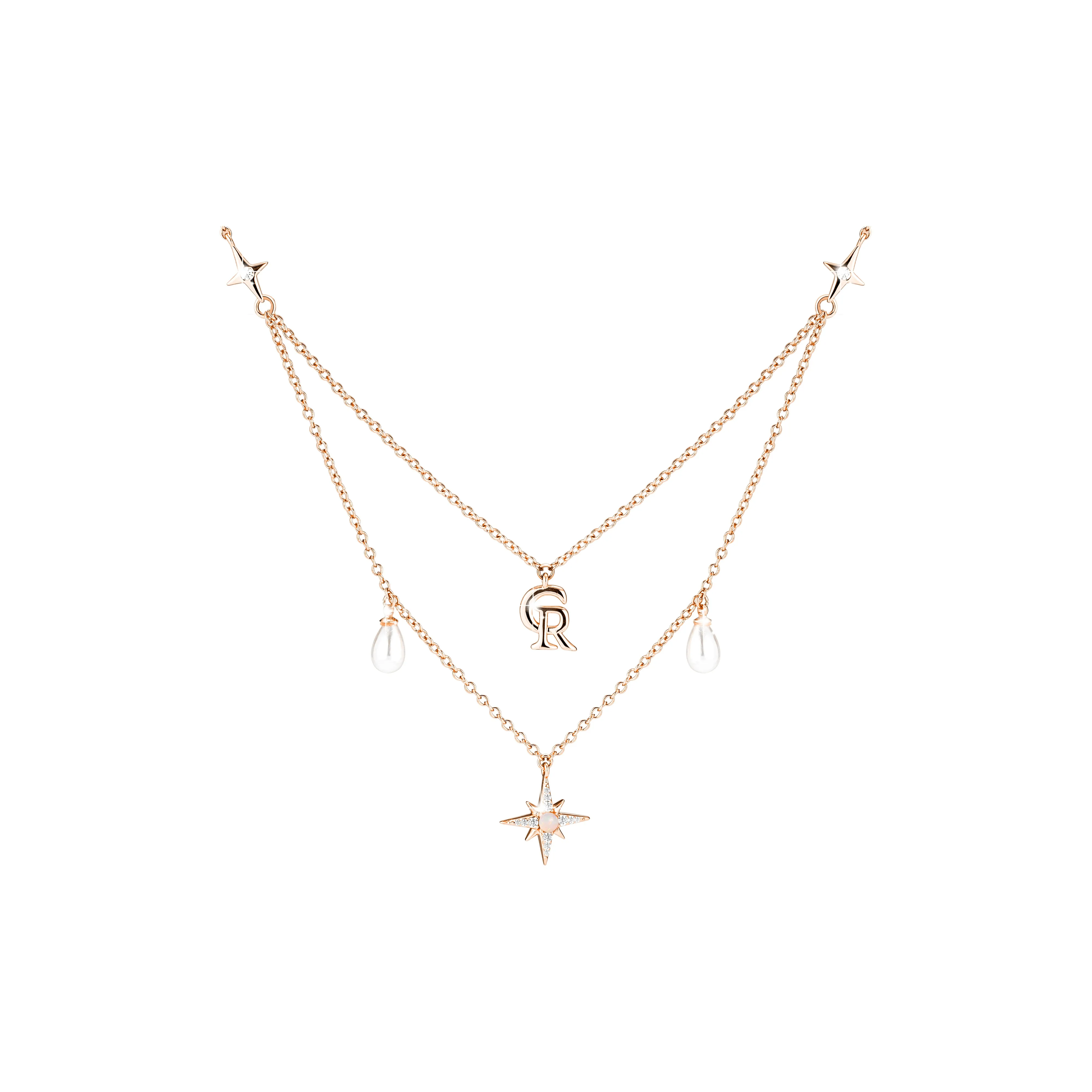 CHARLOTTE RAFFAELLI· Латунь Waterdrop Shell Pearl Ожерелье Женское Rose Gold