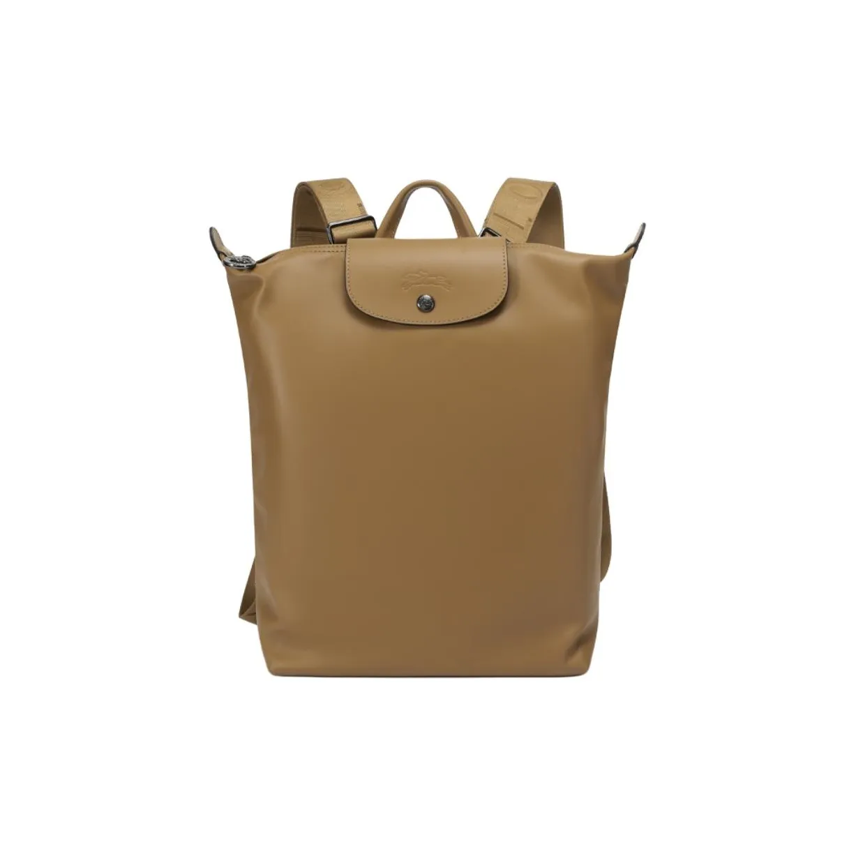 LONGCHAMP Le Pliage Xtra Cow Leather Backpack Medium Size Unisex Tobacco