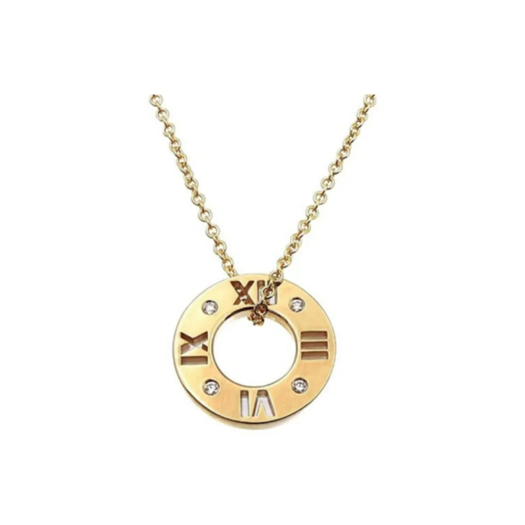 TIFFANY & CO. Pre Owned 2010s 18K Rose Gold Astra Diamonds Necklace