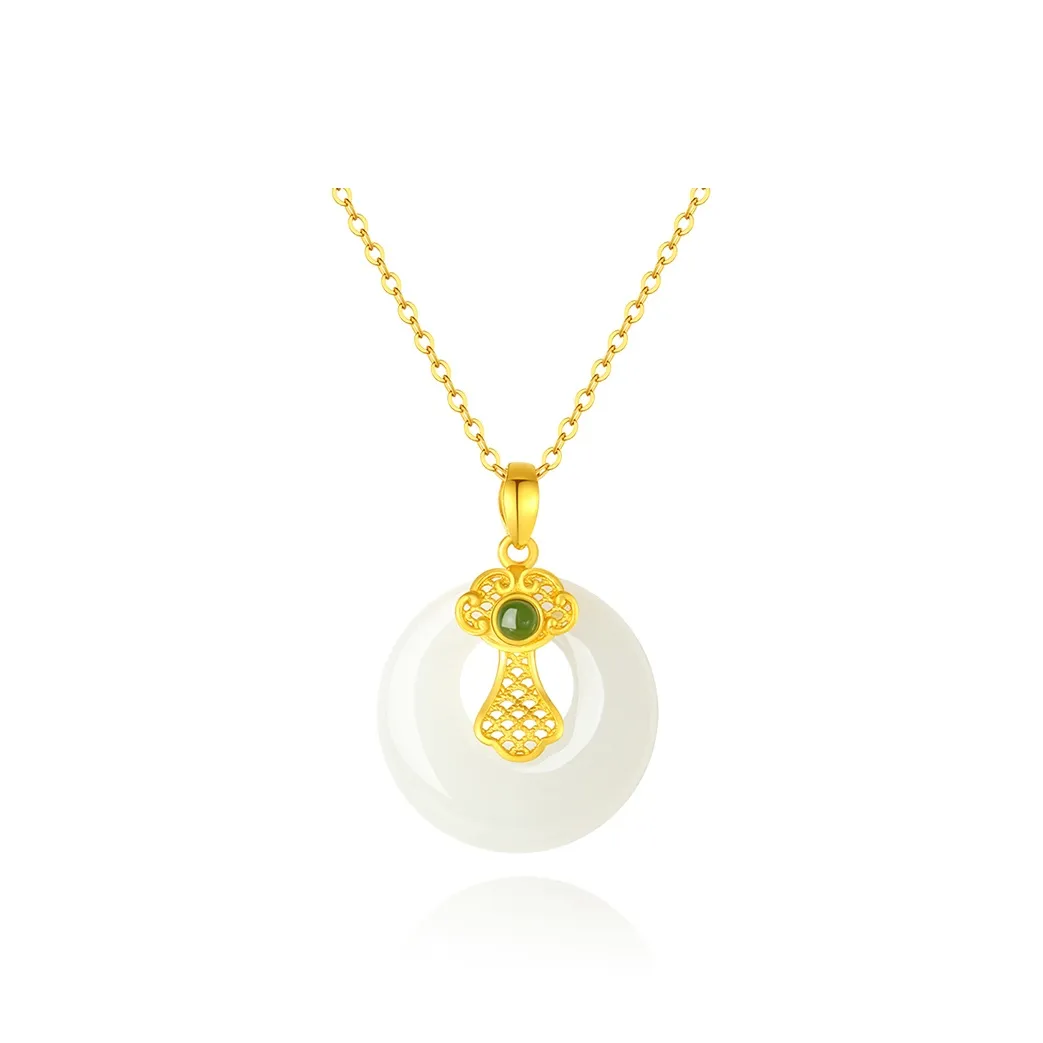 CHINA GOLD Hetian Jade Necklaces White Jade/Pale Greenish White Jade Women's