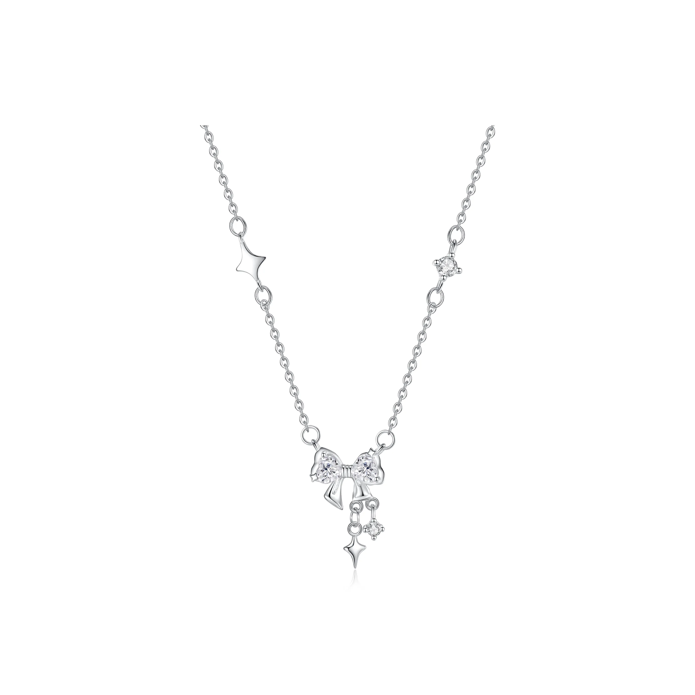 XXA 999 Fine Silver Collarbone Chain Women's