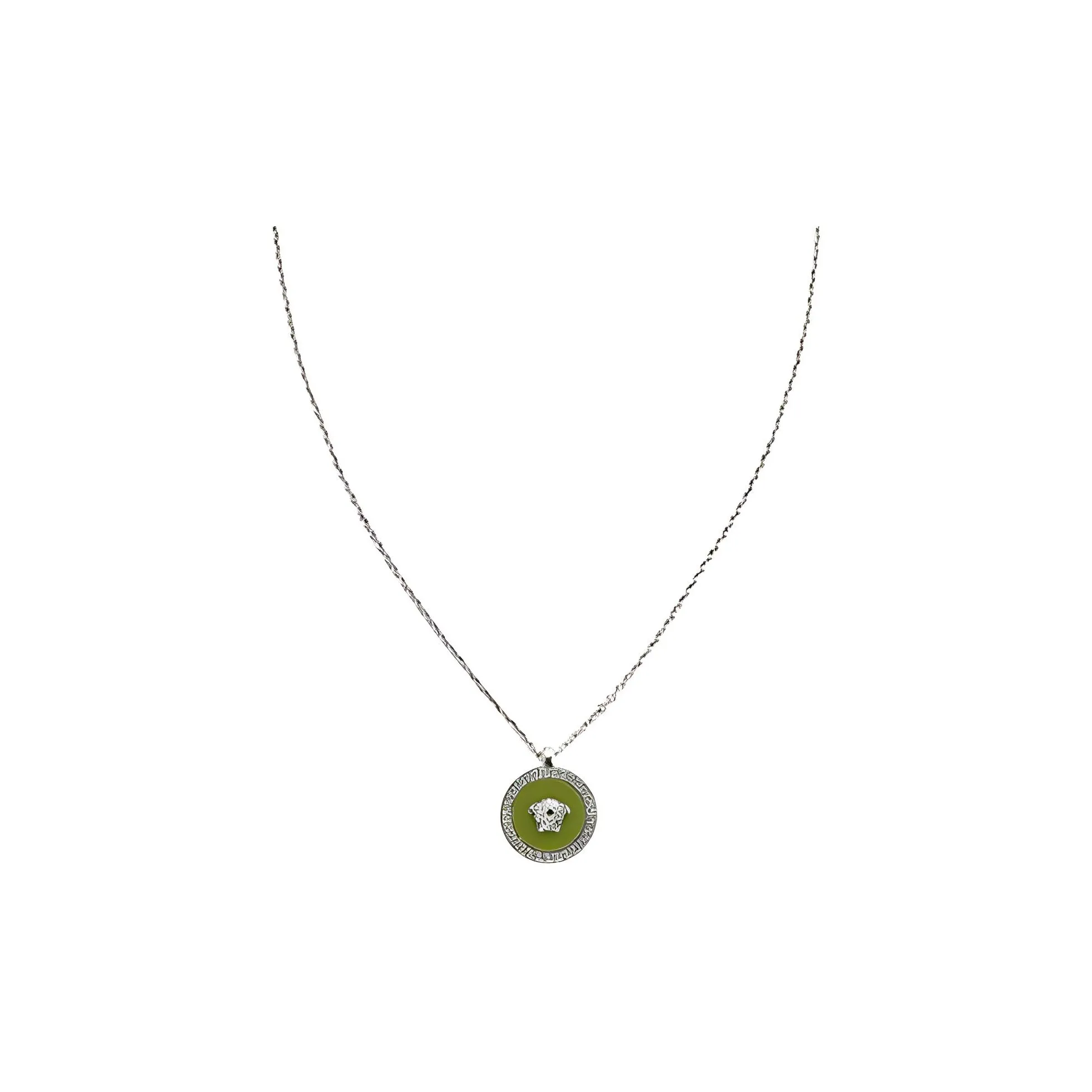 VERSACE Brass Necklaces Women's Green