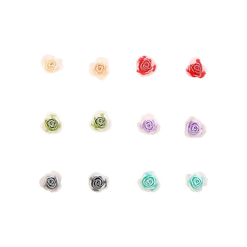 LINGJIE Пластик Серьги-гвоздики Унисекс