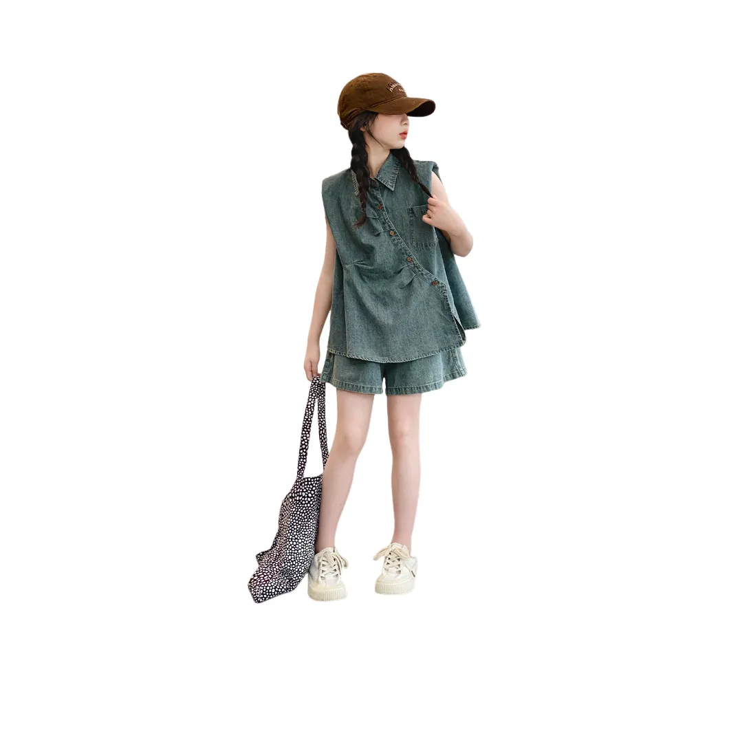 Lanza Повседневная Спортивная Одежда 2 Предмета Комплект Винтажный Синий Детский