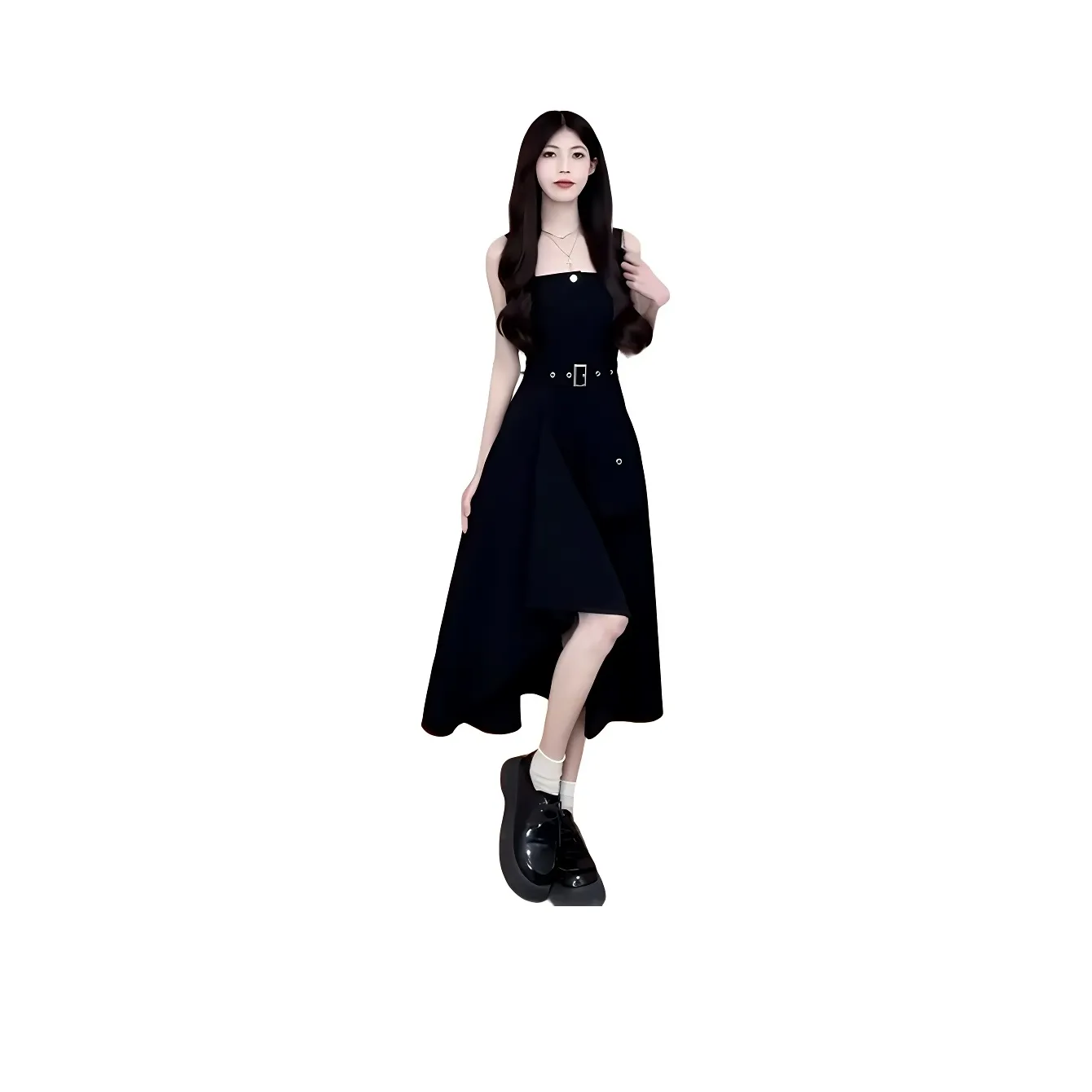 Черные женские платья без рукавов