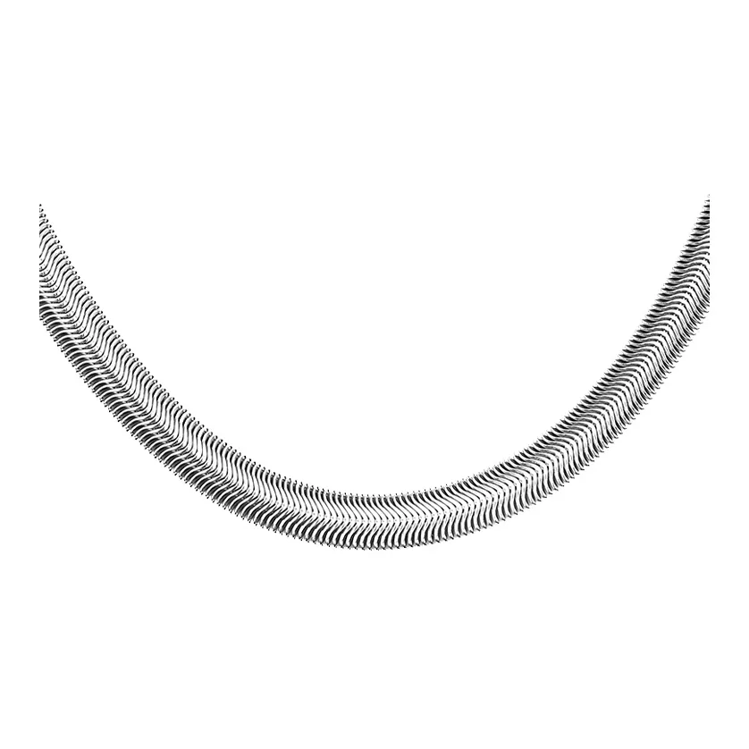 MAGICPOLE Титановые стальные ожерелья унисекс серебряные