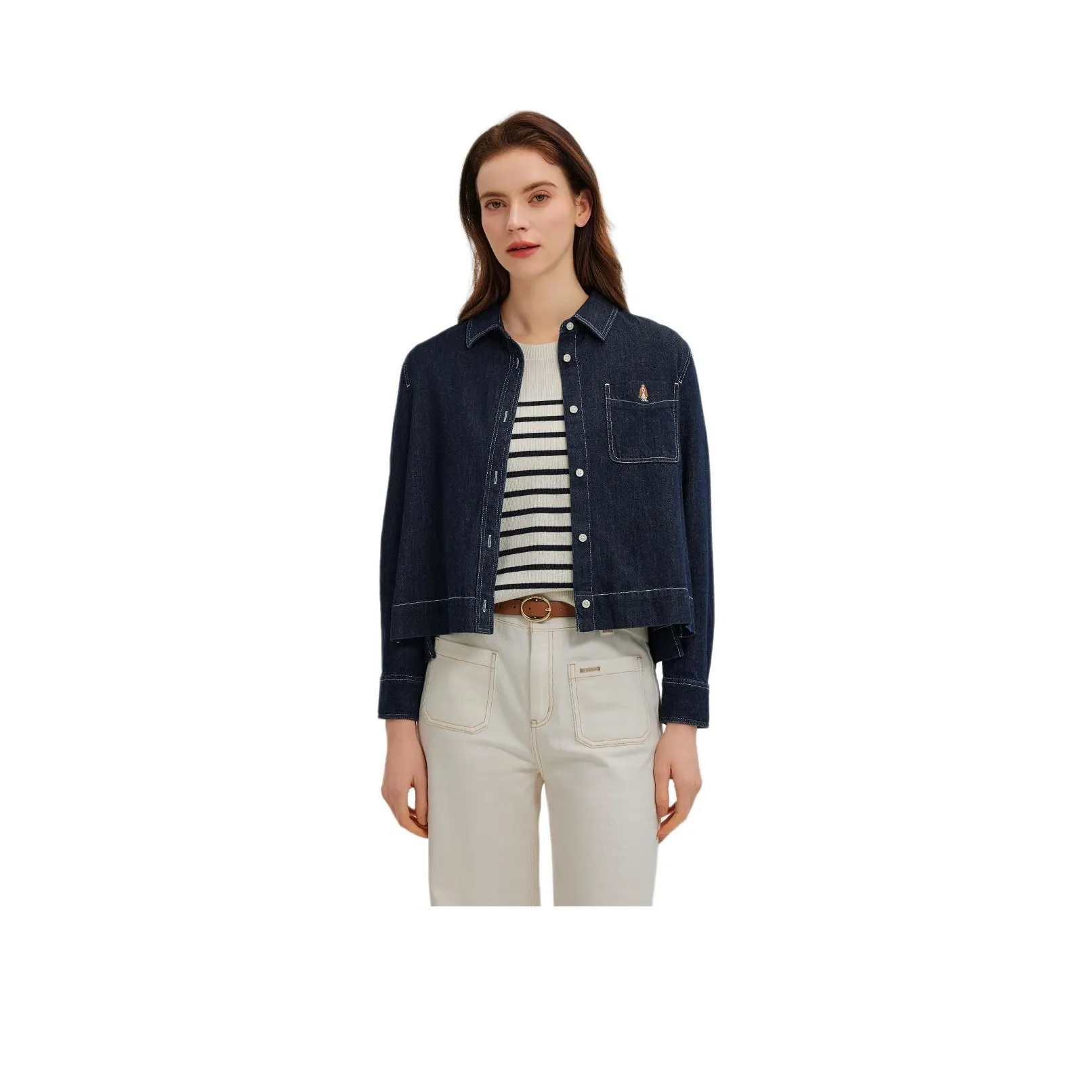 Hush Puppies Рубашка Женская Индиго Деним