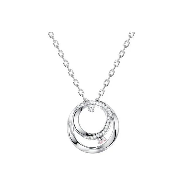 FANCI S925 Silver Set With Gemstones Collarbone Chain Unisex