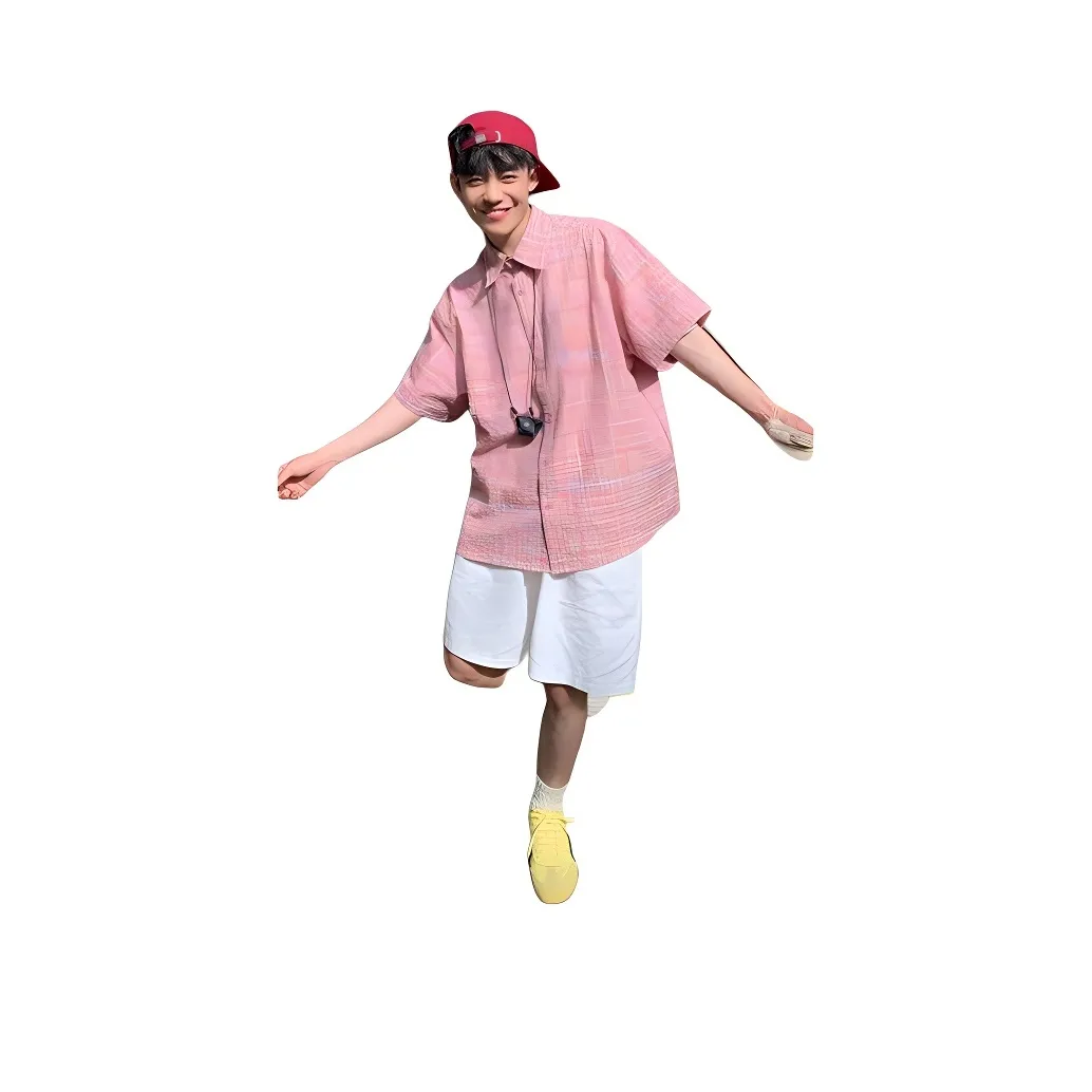 DANJUE Розовые Унисекс Рубашки