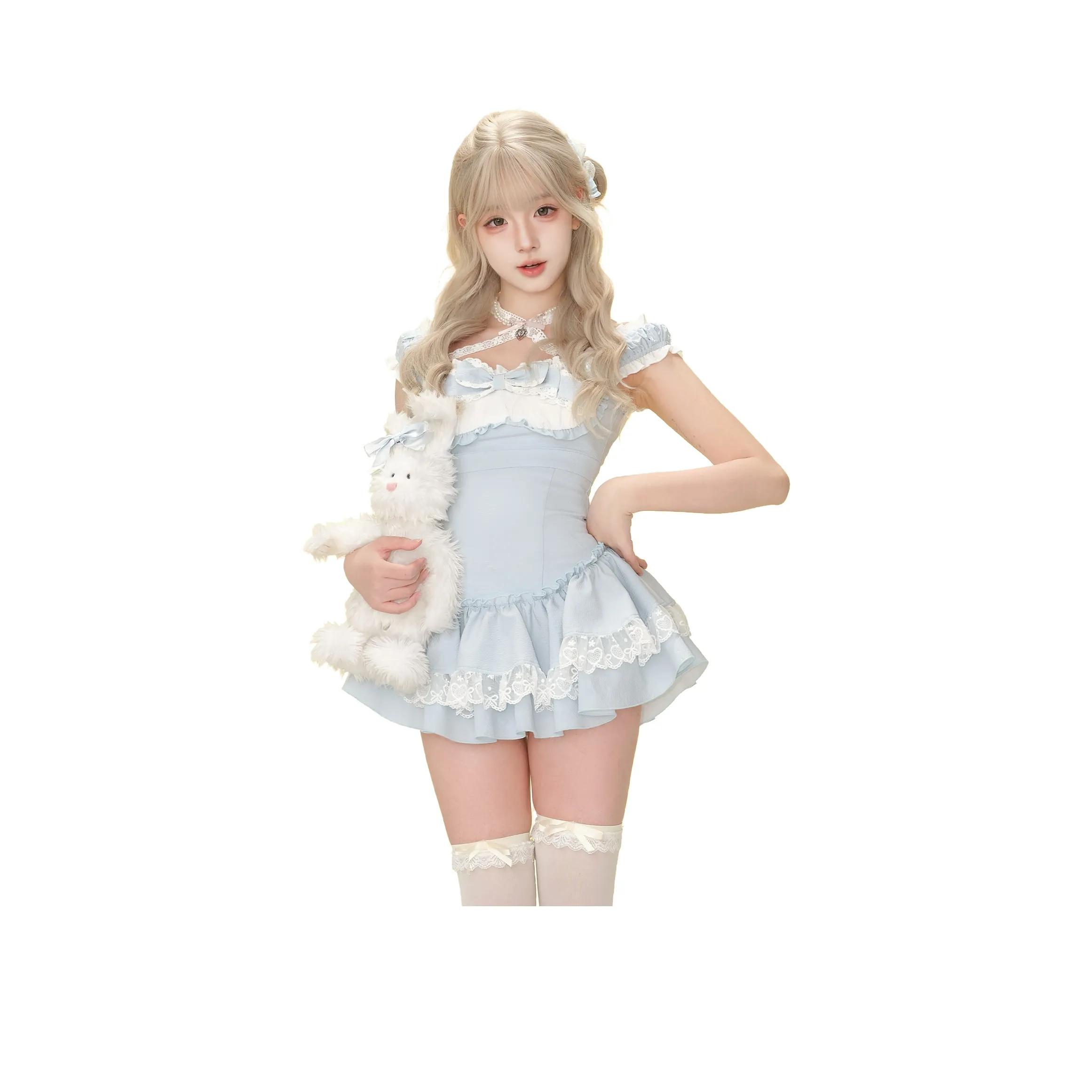 SHAONVYEZI Короткое платье с короткими рукавами женское