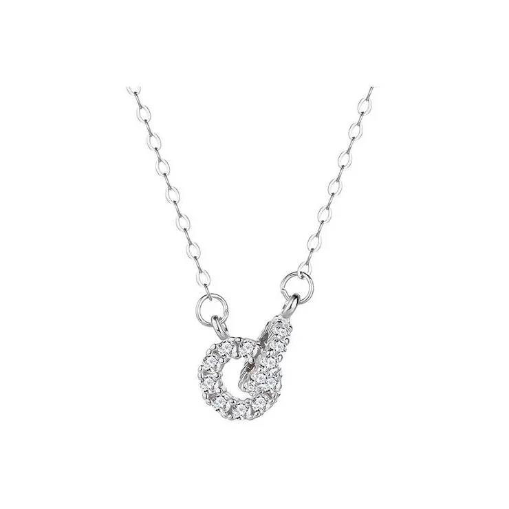 Heart Grass S925 Silver Necklaces Women's