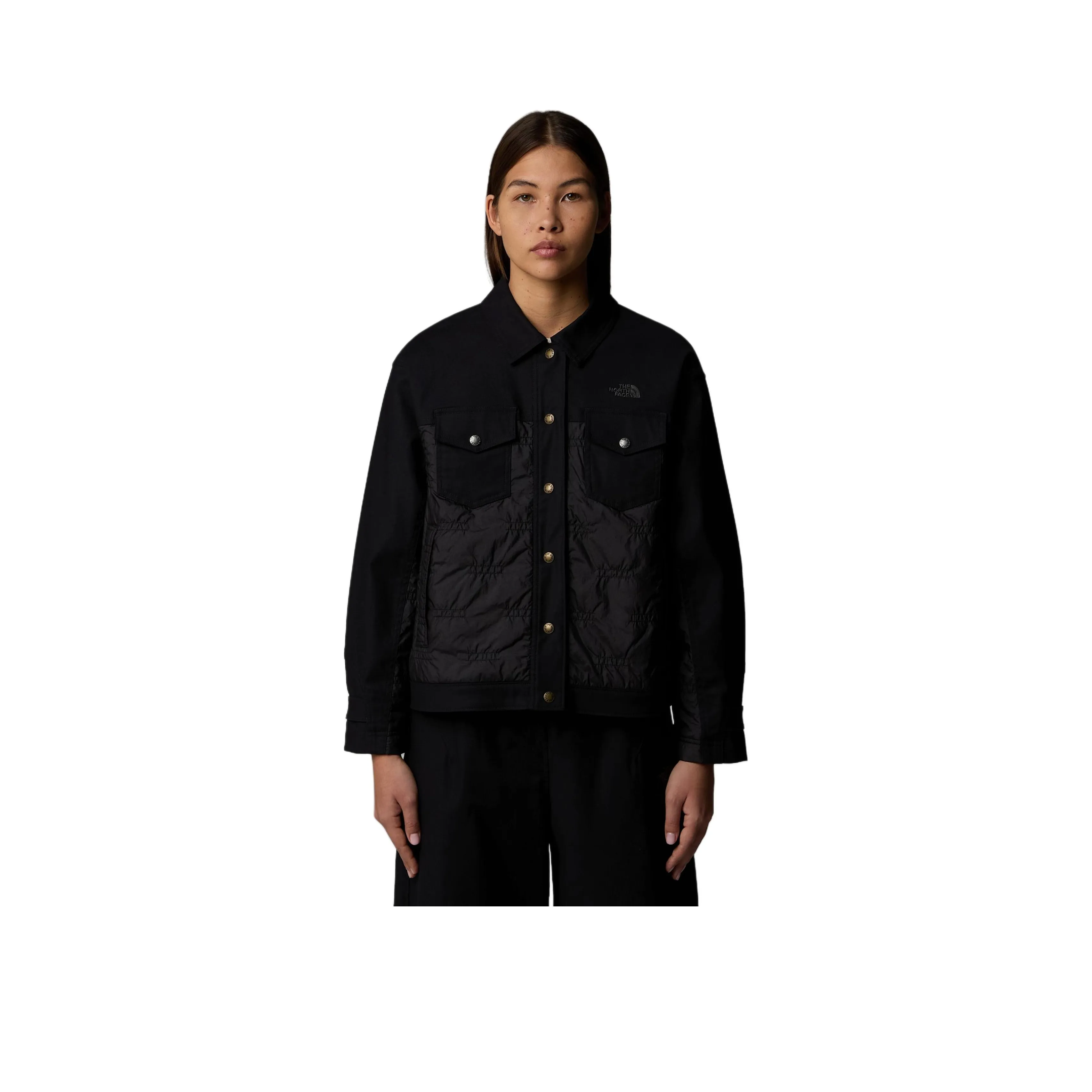 The North Face FW AW24 Пуховая куртка Женская Черная