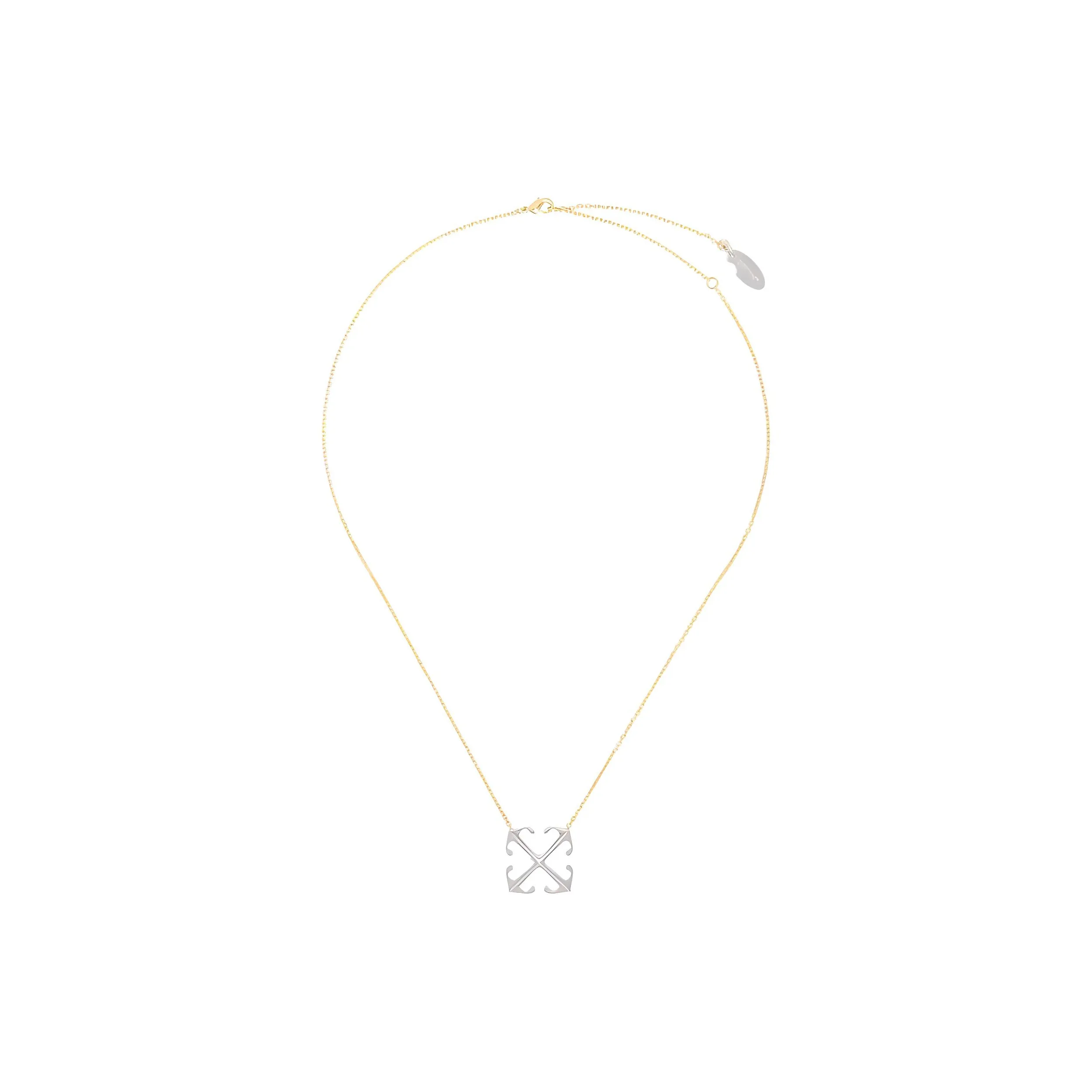 OFF WHITE Arrow Logo Engraved Necklace